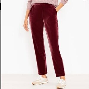 Loft tall pull on velvet pants